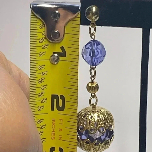 😍SET - NECKLACE (31”) AND PIERCED EARRINGS (2 3/4”) - Picture 7 of 10